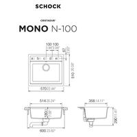 Pomivalno korito SCHOCK Mono N-100 carbonium